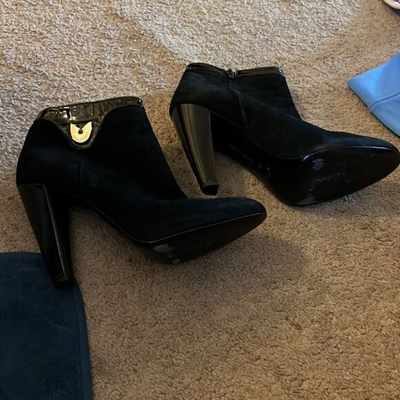 Gianfranco ferre black boots 39.5 - Picture 2 of 10